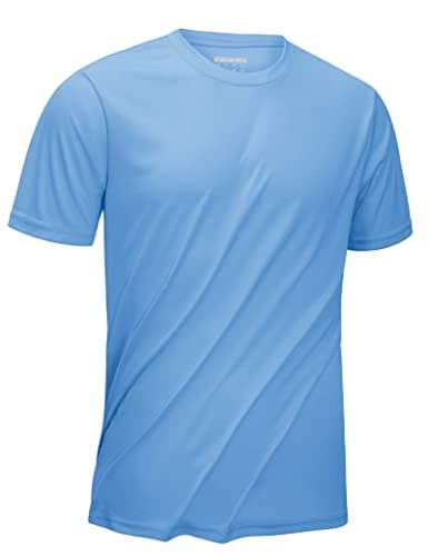 KEFITEVD Men's UPF 50+ Quick Dry Sun Protection Rashguard Shirt for Fishing and Workout
| KEFITEVD Men's SPF 50 Quick D — Sky Blue