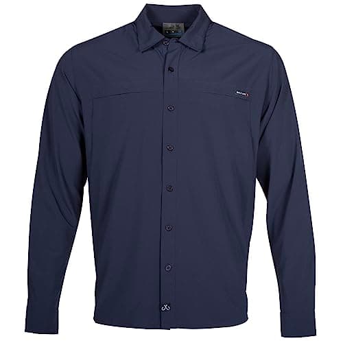 Salt Life Men's Performance Tee Long Sleeve Mens Perfect Summer Workout Shirt — Midnight