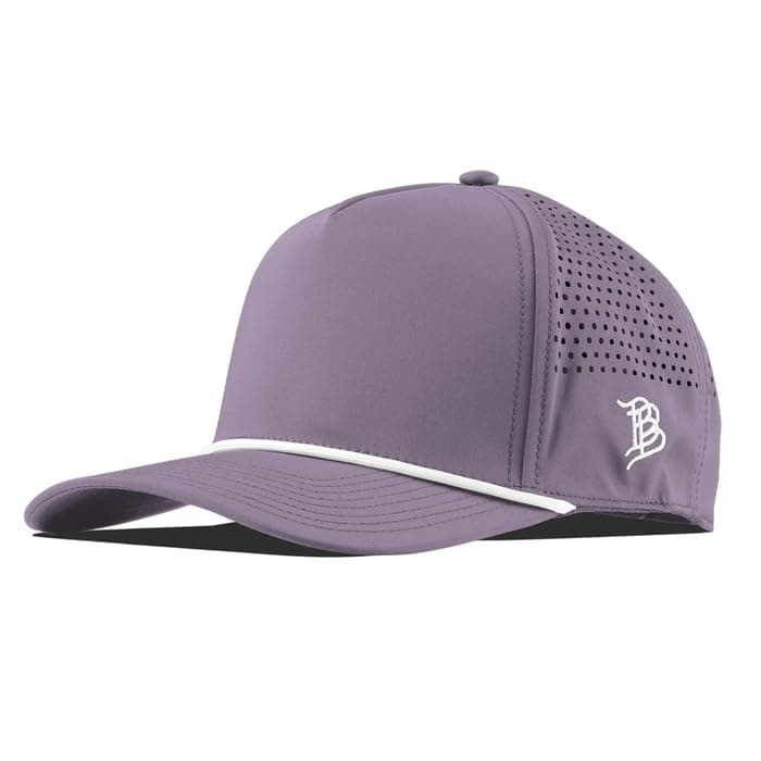 Branded Bare Curved 5 Panel Rope Hat Adjustable Snapaback Fitted Lightweight Comfort Stretch Quick Dry Hat
| Branded Ba — Purple