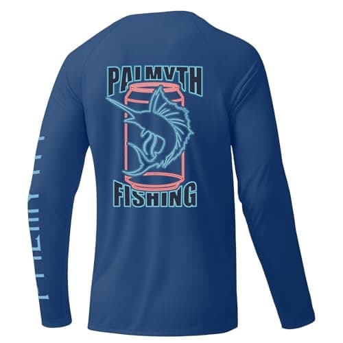 Palmyth Men's Long Sleeve UPF 50+ Sun Protection Fishing Shirt
| Palmyth SUN Protective Long Sleeve Fishing Shirt for M — Navy / Ice Sailfish