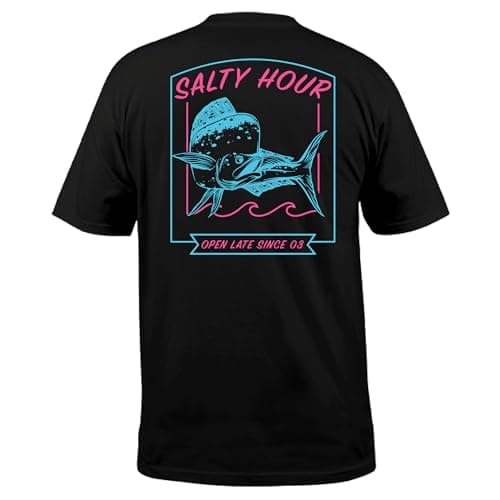 Salt Life Men's Comfortable Open Late Short Sleeve Tee for Summer Beach Wear  
Salt Life Men's Stylish Open Late Short S