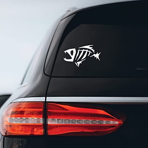 Fear No Sticker Decal Notebook Features White 6" x |5" For Car Laptop
| Fish Bones Decal Notebook White Size 6" x |5" P
