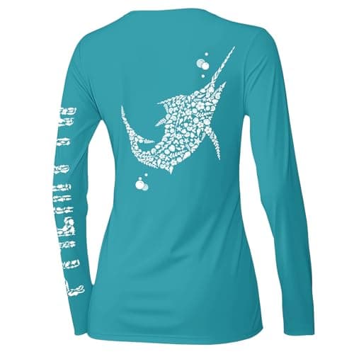 Palmyth Women's Fishing Shirt UPF 50 Sun Protection for Summer Fishing Outings
| Palmyth Long Sleeve Women's Fishing Sh — Jade / Marlin