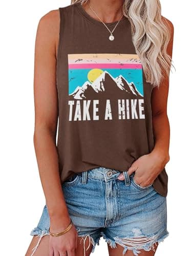 IRISGOD Women's Loose Fit Summer Graphic Tank Tops for Workout and Casual Wear
| IRISGOD Women's Cute Summer Graphic Sl — 25y-204 Hike