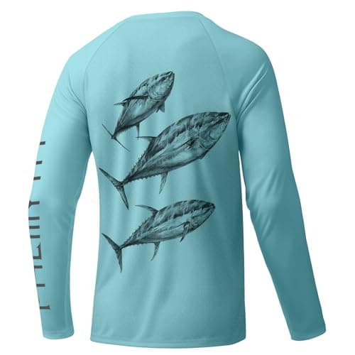 Palmyth Men's Long Sleeve UPF 50+ Fishing Shirt Sun Protection
| Palmyth Men's Long Sleeve UV T-Shirt for Fishing Sun P — Skyblue / Tuna