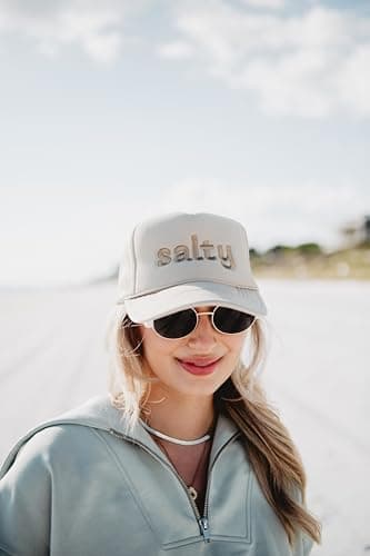 Katydid Salty Foam Trucker Hat for Women - Adjustable Fit - Mesh Ventilation - Fully Embroidered Design