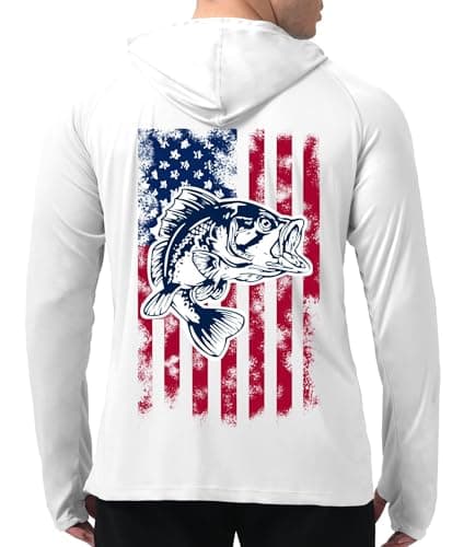UPF 50+ Sun Protection Men's Hoodie Shirt for Fishing and Hiking
| Lightweight UPF 50+ Men's Hoodie Shirt for UV Protec — D-d-white