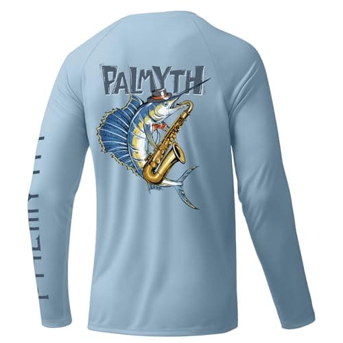 Palmyth Fishing Shirts for Men Long Sleeve UPF 50+ Sun Protection T-Shirt
| Palmyth Fishing Shirts Men Long Sleeve UPF — Light Blue / Sailfish Saxophone