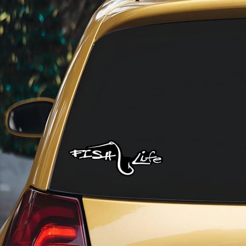 Easy Application Peel & Stick Decal Sticker - Fish Life KCD2769 - Cars, Trucks, Vans, SUVs & More
| Fish Life 7-Inch Wh