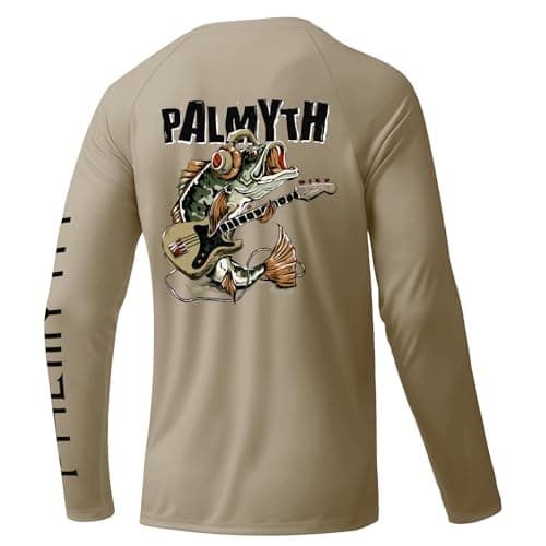 Palmyth Fishing Shirts for Men Long Sleeve UPF 50+ Sun Protection Tee
Palmyth Fishing Shirts for Men Sun Protection Sun — Khaki / Bass Bass
