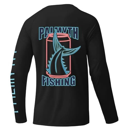 Palmyth Fishing Shirts for Men Long Sleeve UPF 50+ Sun Protection Tee
Palmyth Fishing Shirts for Men Sun Protection Sun — Black / Ice Tuna