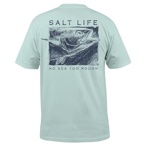 Salt Life Men's Comfortable Short Sleeve Tee for Casual Wear and Everyday Use — Fresh Mint