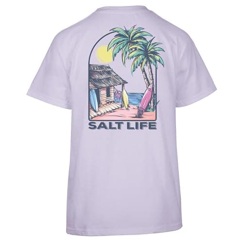 Salt Life Women's Boardroom Casual Tee Feminine Style Versatile Design Multiple Sizes Available Office Chic — Pale Lavender