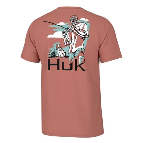 HUK Men's Quick-Dry Fishing Graphic Tee, Performance Short Sleeve, Water Sports Enthusiast
| HUK Men's Quick-Dry Fishin