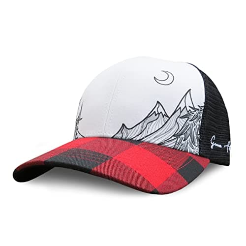 Grace Folly Beach Snapback Baseball Cap for Women - Summer Style — Red Plaid Mountain