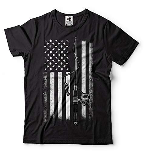 Silk Road Tees American Flag Fishing T-Shirt for Men
| Funny Mens American Flag Fishing Shirts
| Mens Graphic T-Shirts