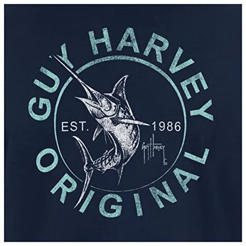 Guy Harvey Men's Billfish Collection Long Sleeve T-Shirt for Outdoor Adventures Features Modern Fishing Art Design Large