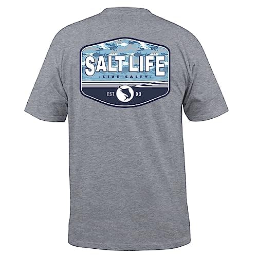 Salt Life Men's Fashionable Aquatic Journey Fade Short Sleeve Tee for Summer Wear
Salt Life Men's Comfortable Aquatic Jo — Athletic Heather