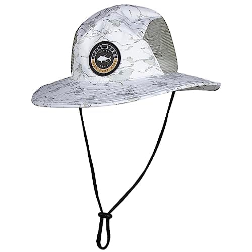 Salt Life Men's Tactical Camo Boonie Hat for Outdoor Adventures with Breathable Mesh, Adjustable Fit, Visor Protection,