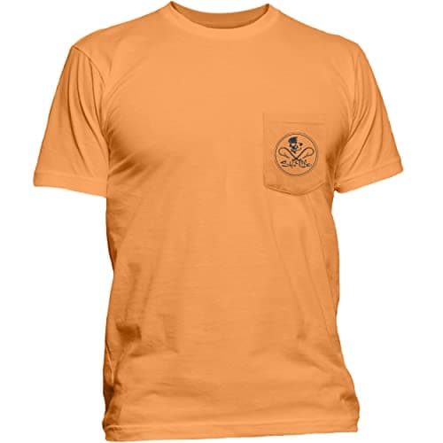 Salt Life Men's Classic Fit Short Sleeve Shirt Skull and Hooks Design Summer Beach Vacation