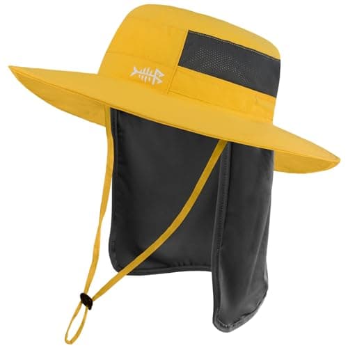 BASSDASH UPF 50+ Sun Fishing Hat for Men Water Resistant with Detachable Neck Flap Global Recycled Standard Global Recyc — Mango
