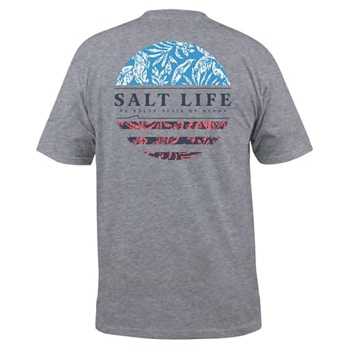Salt Life Men's Heritage Tropics Short Sleeve Tee - Summer Authentic Fit Regular Short Sleeve Shirt
| Salt Life Men's H