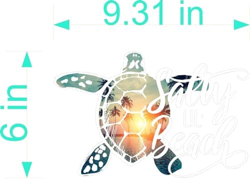 Salty Lil' Beach Ocean Life Decal Sticker Vinyl for Car Bumpers
| Sea Turtle Beach Ocean Life Decal Sticker Vinyl for V