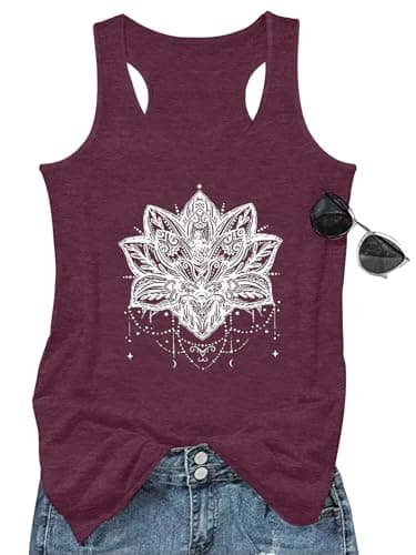 GEMLON Women's Summer Tank Tops for Women in Loose Graphic Basic Casual Shirts
| GEMLON Loose Summer Sleeveless Tank To — K2 Purple