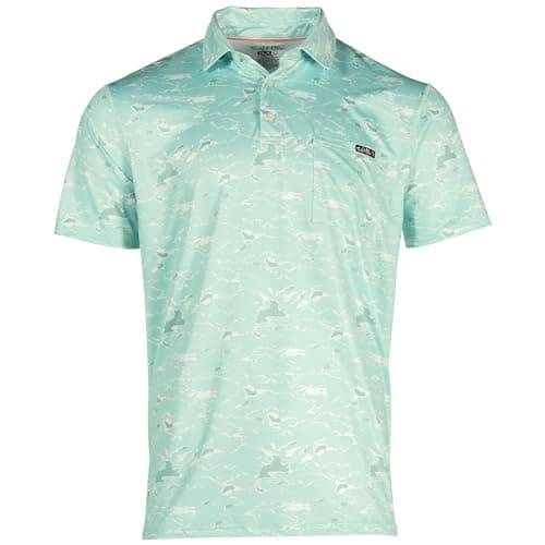 Salt Life Men's Tactical Camo Short Sleeve Performance Pocket Polo Tee for Outdoor Adventures
| Salt Life Men's Tactica — Sea Glass