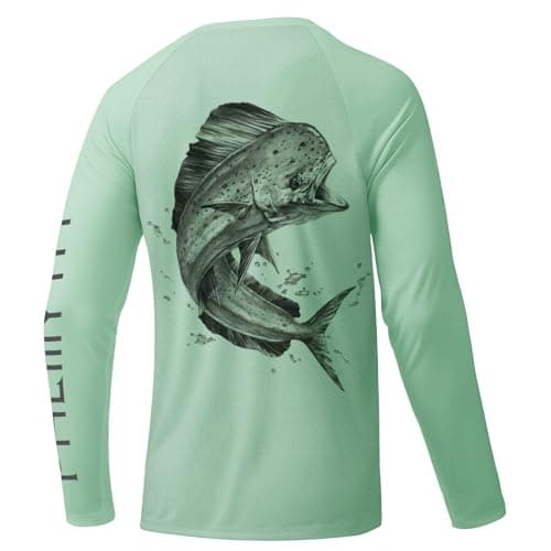 Palmyth Men's Long Sleeve UPF 50+ Fishing Shirt Sun Protection
| Palmyth Men's Long Sleeve UV T-Shirt for Fishing Sun P — Seafoam / Mahi