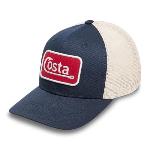 Costa Del Mar Men's The Hunt Trucker Hat UV Protection Outdoor Produtoins Fashionable Summer Hat — Navy