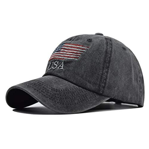 Cot-Oath Washed American Flag Baseball Cap for Men Women
| Retro Adjustable Sun Hat Gift for Dad
| Fashion Trucker Cap