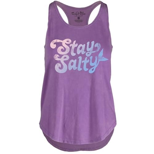 Salt Life Women's Summer Racerback Tank Top for Swimming Pool Beach Vacation Sun Protection