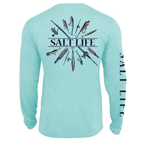 Salt Life Women's Lure Me in Long Sleeve Performance Tee for Active Women in Summer Fitness Workouts & Outdoor Adventure — Lt. Aruba Heather