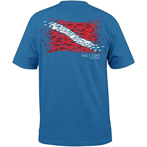 Salt Life Men's Comfortable Grouper Flag Short Sleeve Crew Neck Tee for Summer Beach Camping  
Salt Life Men's Stylish G