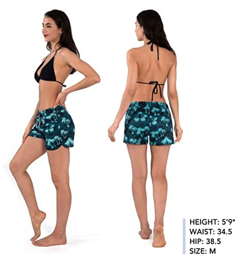 UPF50+ Quick Dry Women's Swim Shorts for Summer Beach Days
| Women's Drawstring Board Shorts: UPF50+ Quick Dry Swim Sho