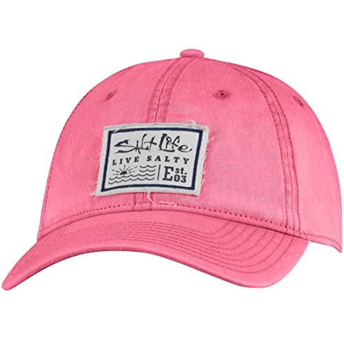 Salt Life Women's Summer Wide Brim Sun Hat Protection Fashionable Beach Hat Medium Size UV Blocking — Flamingo