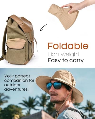 FURTALK Men's Fishing Hats UPF 80+ Sun Protection Outdoor Hiking Hats
| FURTALK Foldable Wide Brim Sun Hats for Men Fis