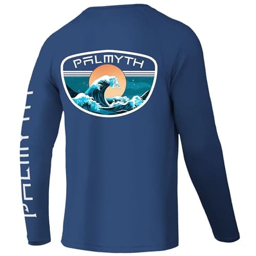 Palmyth Fishing Shirts for Men Long Sleeve UPF 50+ Sun Protection T-Shirt
| Palmyth Fishing Shirts Men Long Sleeve UPF — Dark Blue / Tidal