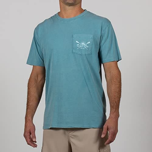 Salt Life Men's Comfort Fit Tee Shirt Salt Washed Paddle Short Sleeve