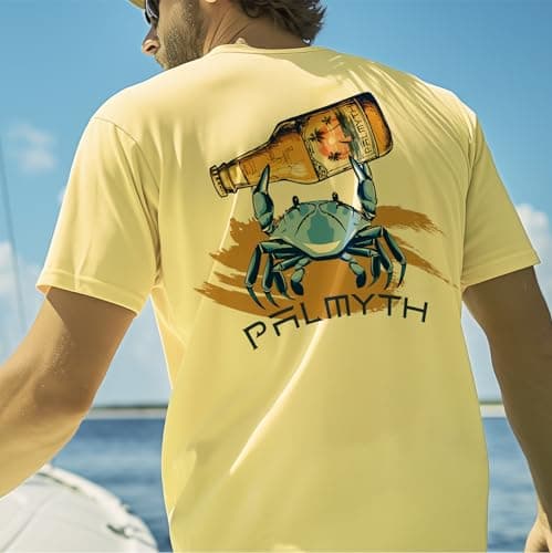 Palmyth Men's Sun Protection Fishing Shirt Short Sleeve UPF 50+ SPF Clothing
| Palmyth Men's UV Protection Fishing Shir