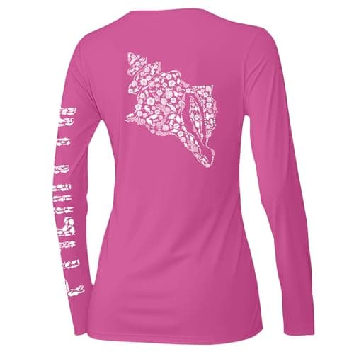 Palmyth Women's Fishing Shirt UPF 50 Sun Protection for Summer Fishing Outings
| Palmyth Long Sleeve Women's Fishing Sh — Fuchsia / Conch