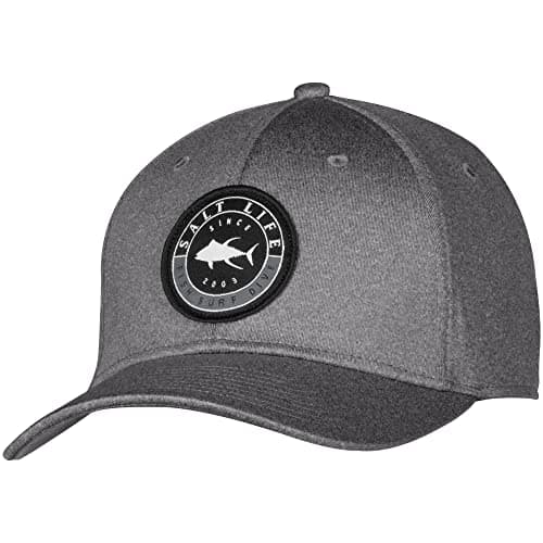 Salt Life Men's Wide Brim Cast Hat: Summer Protection, Outdoor Adventure, Stylish Beach Wear, UPF 50+, Adjustable Size, — Charcoal