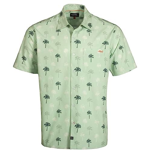 Salt Life Men's Comfortable Palm Solo Woven Short Sleeve Performance Tee for Outdoor Activities
| Salt Life Men's Styli — Seafoam