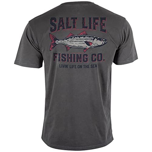 Salt Life Men's Life on The Sea Short Sleeve Salt Washed Pocket Tee Shirt for Beach Lovers
| Salt Life Men's Life on Th — Quartz