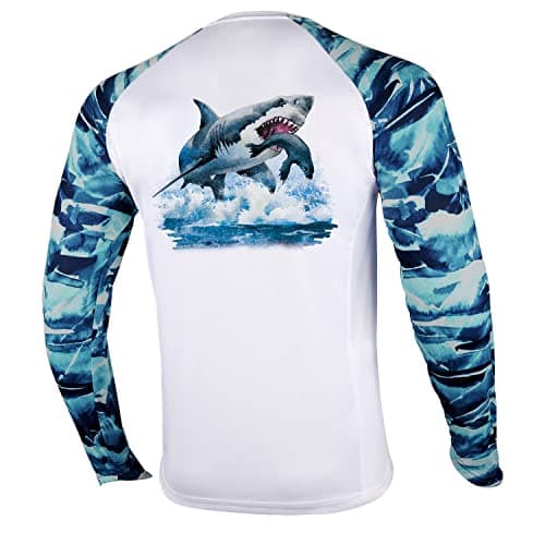 Palmyth Men's Long Sleeve Fishing Shirt Sun Protection UV UPF 50+ T-Shirt
| Palmyth Men's Long Sleeve Sun Protection UV — Sharks Chasing Seals