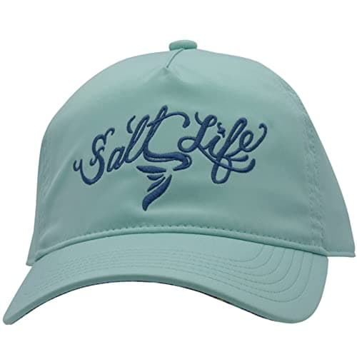 Salt Life Girls' SALTY MERMAID YOUTH HAT - Fashionable Summer Beach Hat for Girls | Wide Brim Protection | Youth Size 21 — Light Aruba