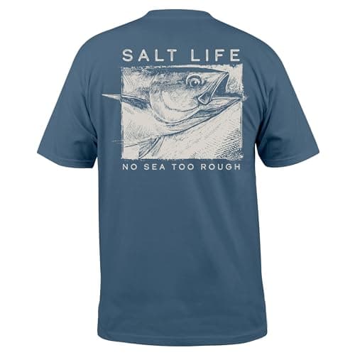 Salt Life Men's Comfortable Short Sleeve Tee for Casual Wear and Everyday Use — Coastal Blue