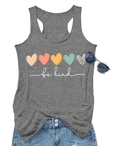 GEMLON Women's Summer Tank Tops for Women in Loose Graphic Basic Casual Shirts
| GEMLON Loose Summer Sleeveless Tank To — Be&grey