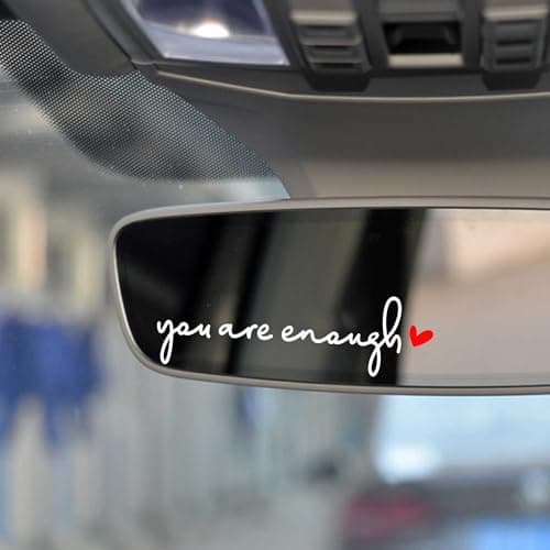 3x Hello Beautiful Rearview Mirror Decal, Self Affirmations Car Decal For Women
| 3x Hello Beautiful Rearview Mirror De — White+Red Heart